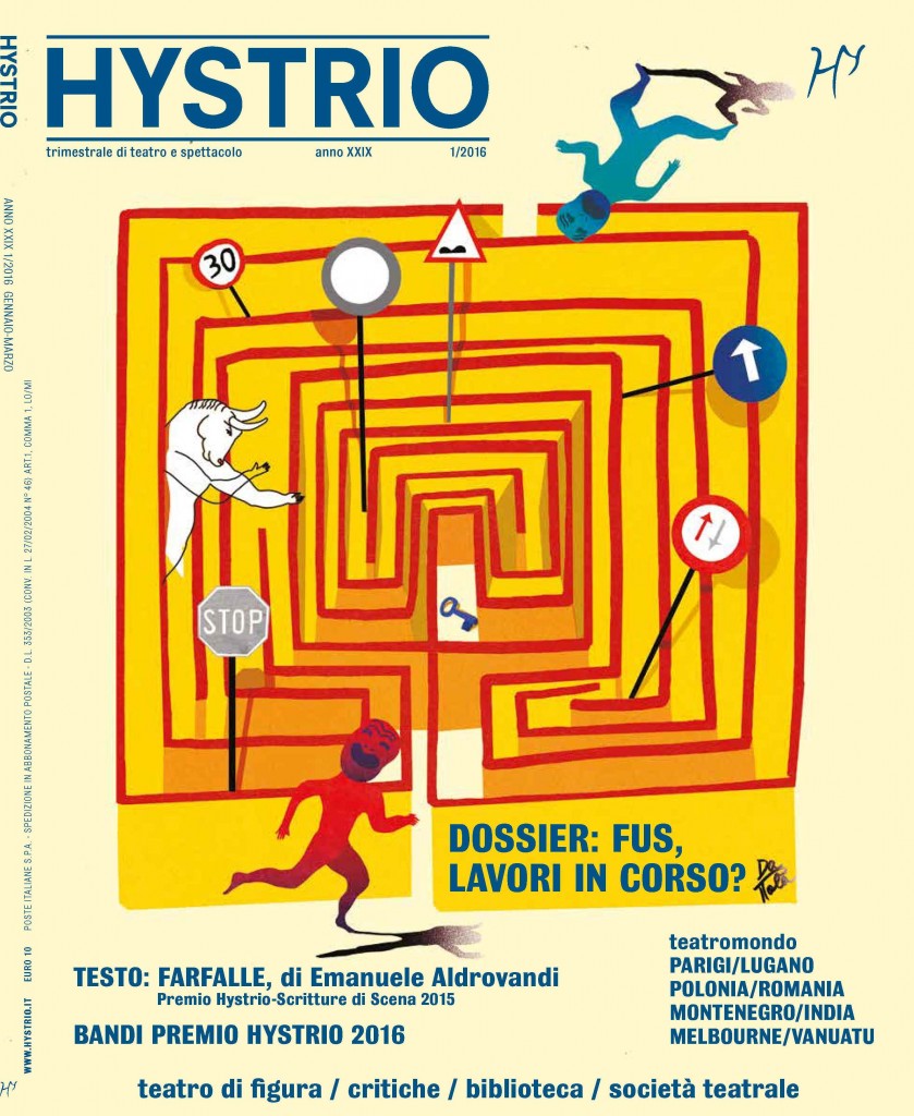 Copertina Hystrio 1.2016