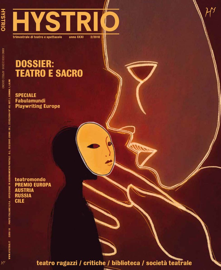 Copertina di Hystrio 22018 (ill. di Leda Gabelli)