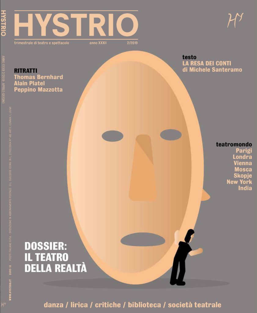 Copertina Hystrio n. 2.2019 (ill. Massimo Dezzani)