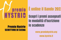 Premio Hystrio Scritture di Scena 2023