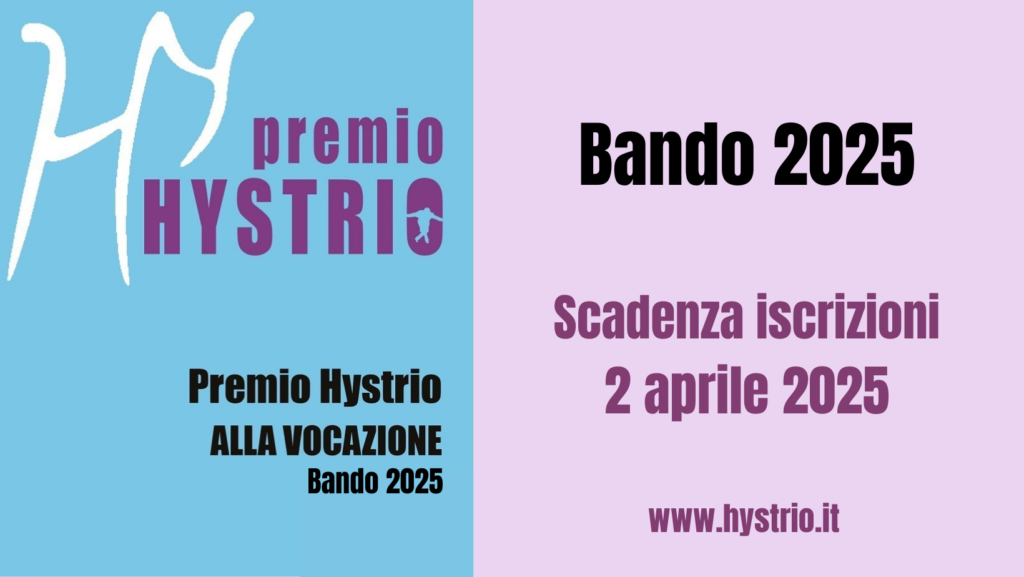 Premio Hystrio alla Vocazione - Bando di concorso 2025